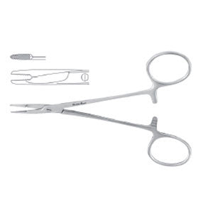 Needle Holder, Olsen-Hegar, 4-3/4", Serrated, Meisterhand SKU:MH8-14