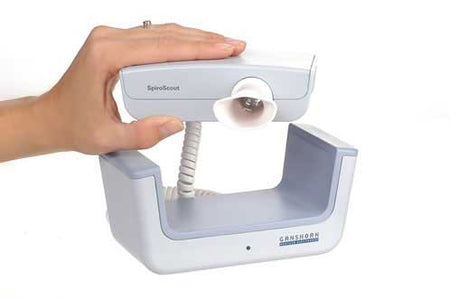 Schiller Spiroscout Ultrasonic Spirometer - In Action 