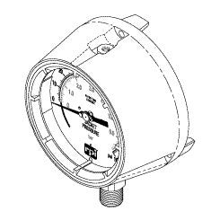 Pressure Gauge (Jacket) for Amsco/Steris Autoclaves Front Panel Part: AMG287